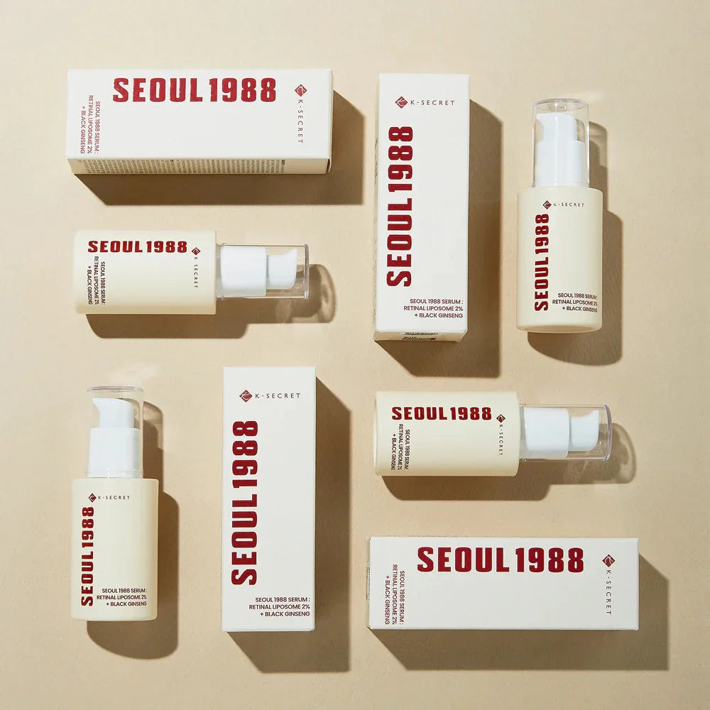 K-SECRET - SEOUL 1988 Serum : Retinal Liposome 2% + Black Ginseng - Sérum anti-âge rétinal et ginseng