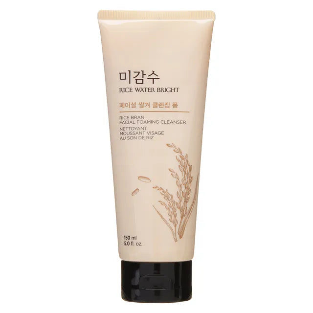 THE FACE SHOP - Rice Water Bright Rice Bran Facial Foaming Cleanser - Nettoyant moussant