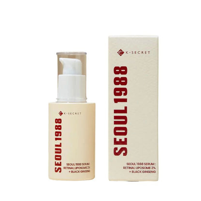 K-SECRET - SEOUL 1988 Serum : Retinal Liposome 2% + Black Ginseng - Sérum anti-âge rétinal et ginseng