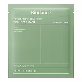 Biodance - Refreshing Sea Kelp Real Deep Mask – Masque apaisant et purifiant - pack de 4