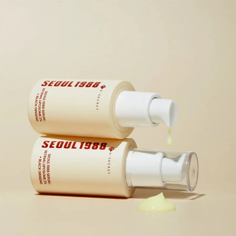 K-SECRET - SEOUL 1988 Serum : Retinal Liposome 2% + Black Ginseng - Sérum anti-âge rétinal et ginseng